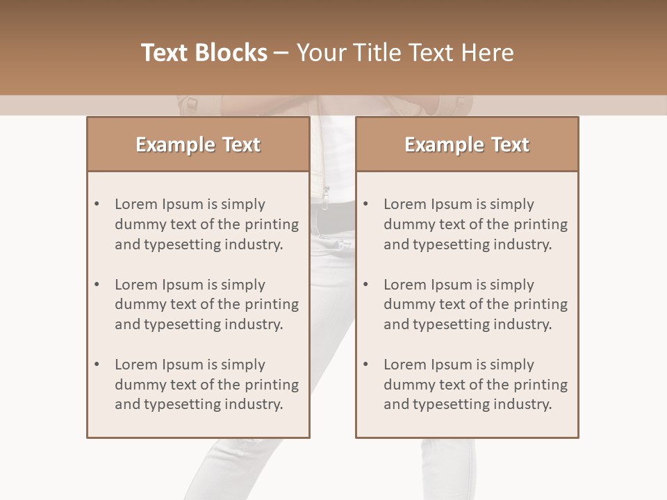 Body Standing Shirt PowerPoint Template