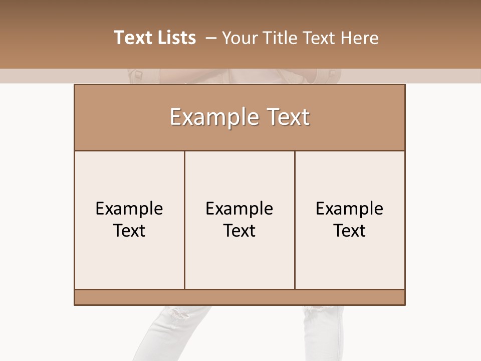 Body Standing Shirt PowerPoint Template