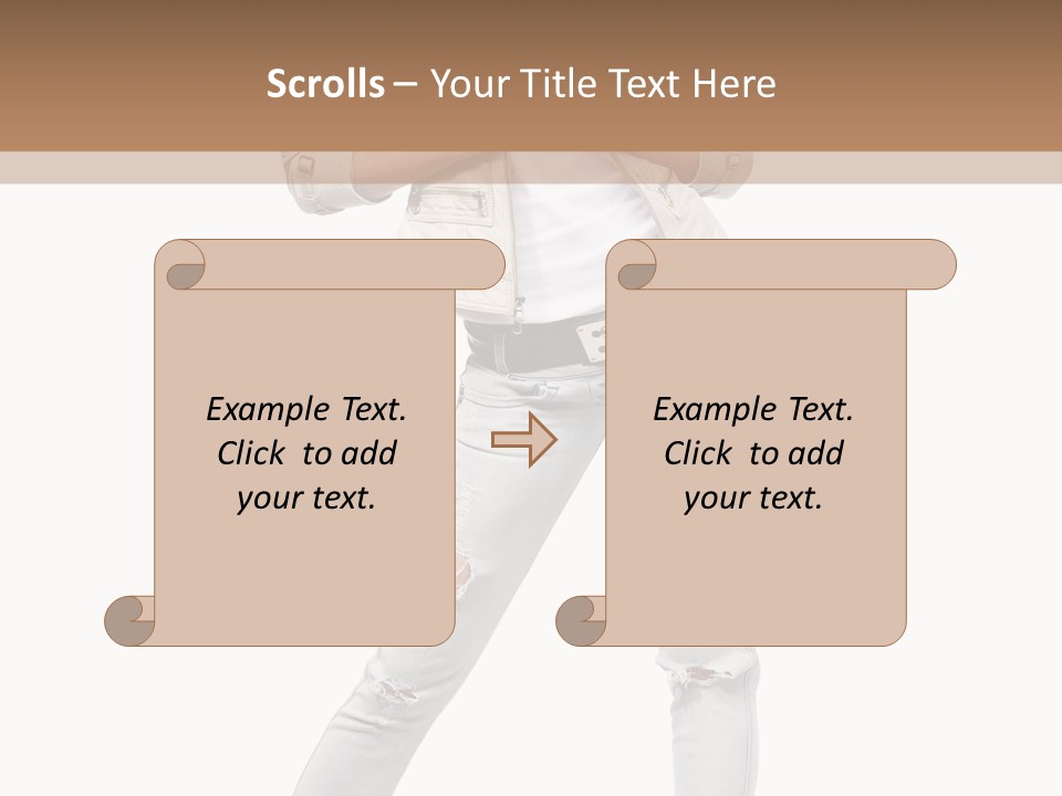 Body Standing Shirt PowerPoint Template