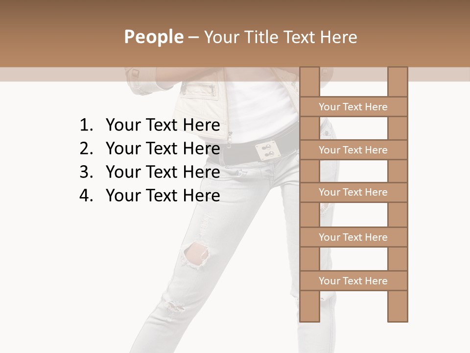 Body Standing Shirt PowerPoint Template