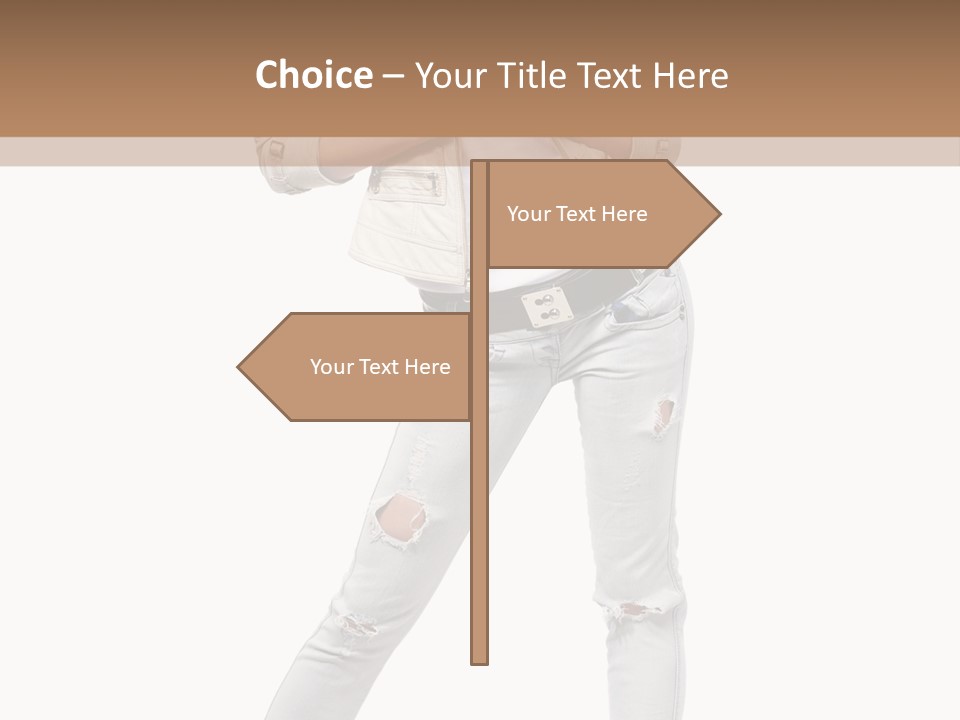 Body Standing Shirt PowerPoint Template