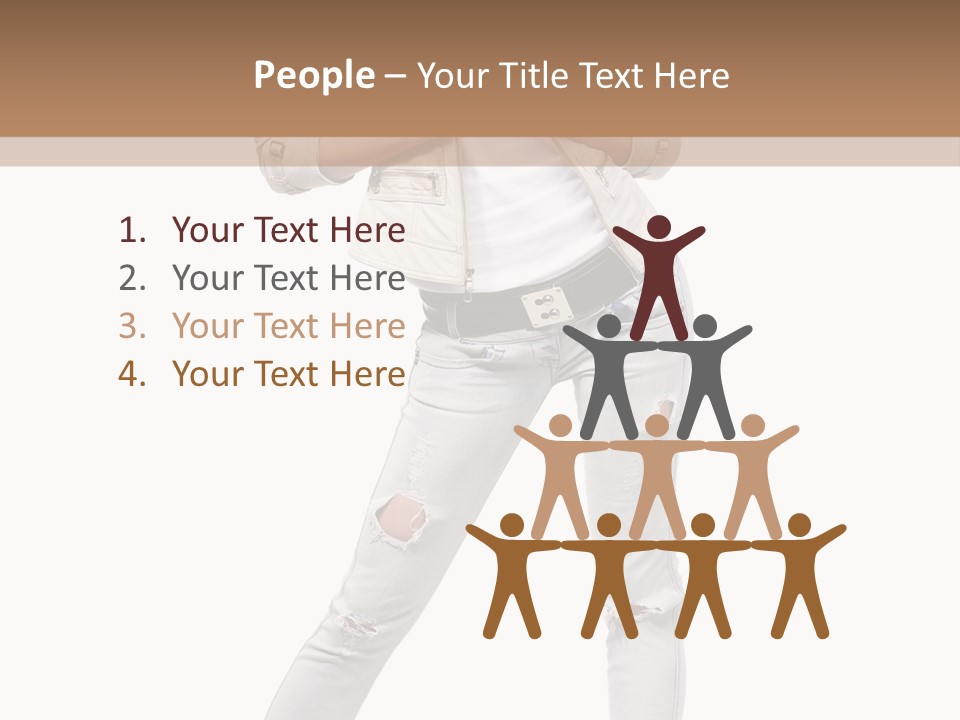 Body Standing Shirt PowerPoint Template