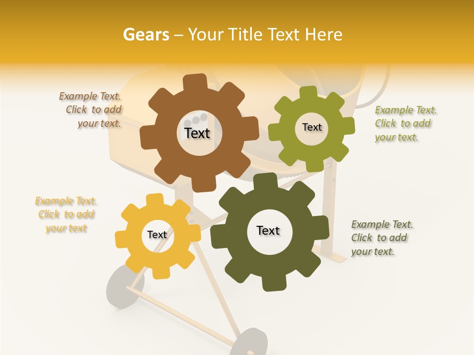 Equipment Render Mixer PowerPoint Template