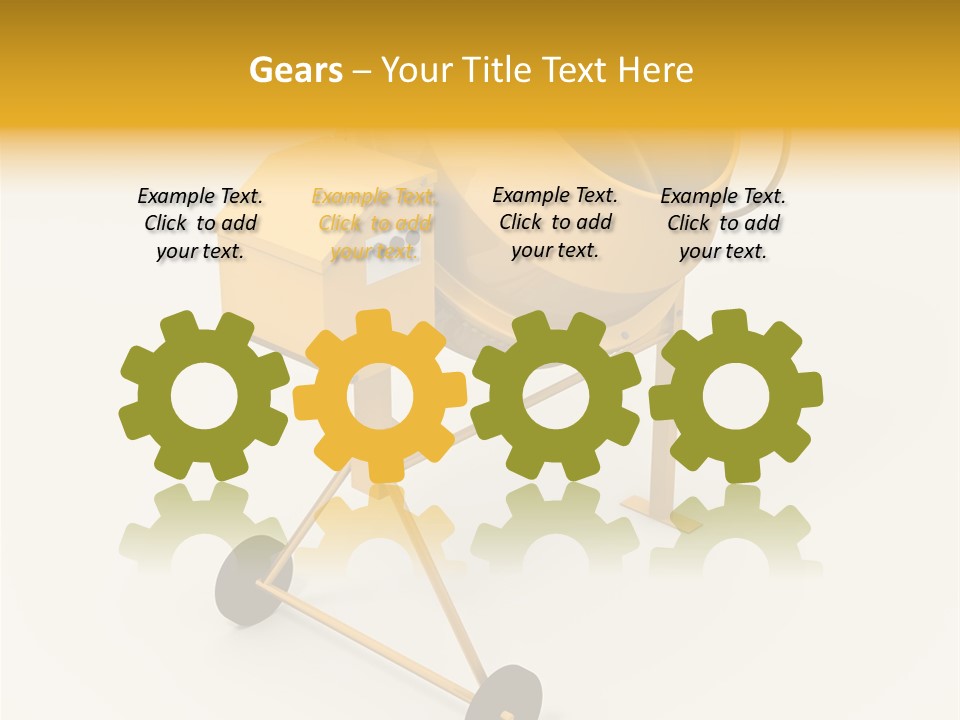 Equipment Render Mixer PowerPoint Template