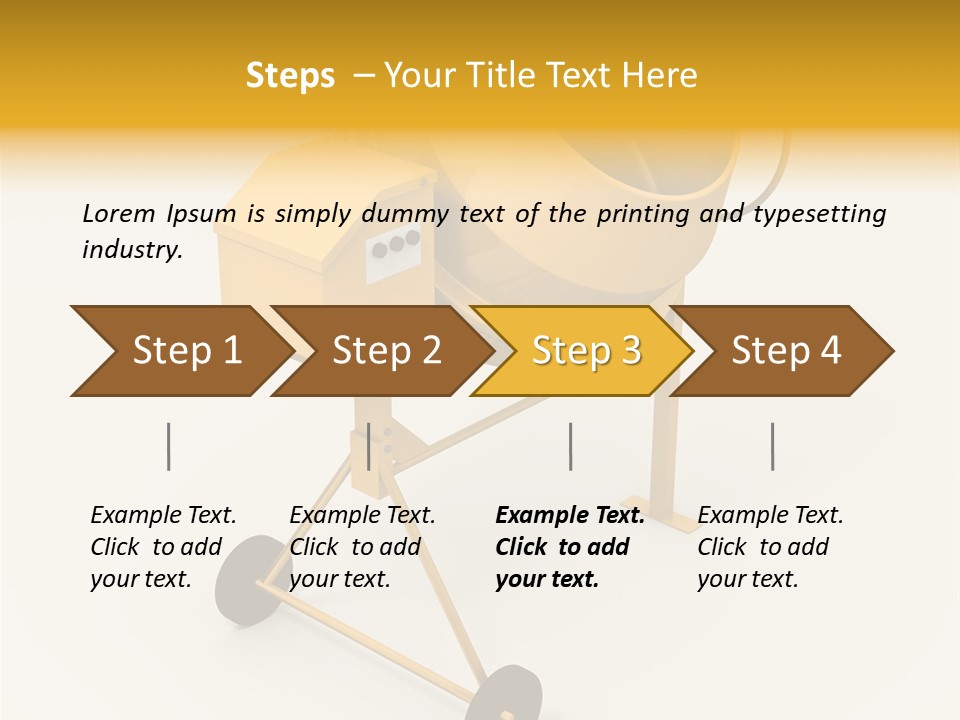 Equipment Render Mixer PowerPoint Template