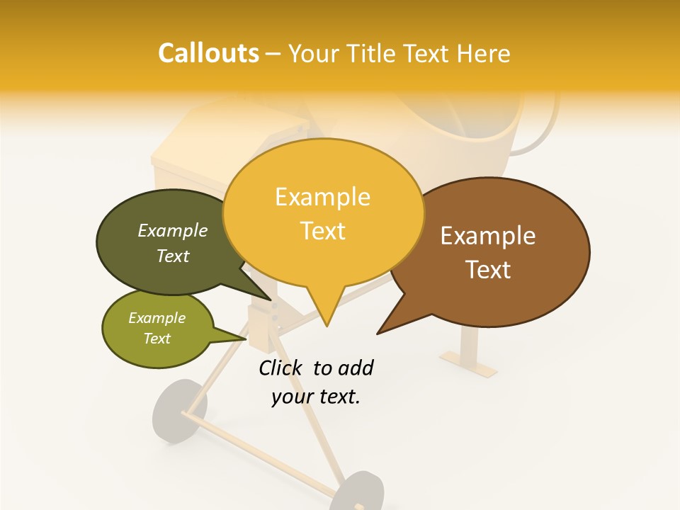 Equipment Render Mixer PowerPoint Template