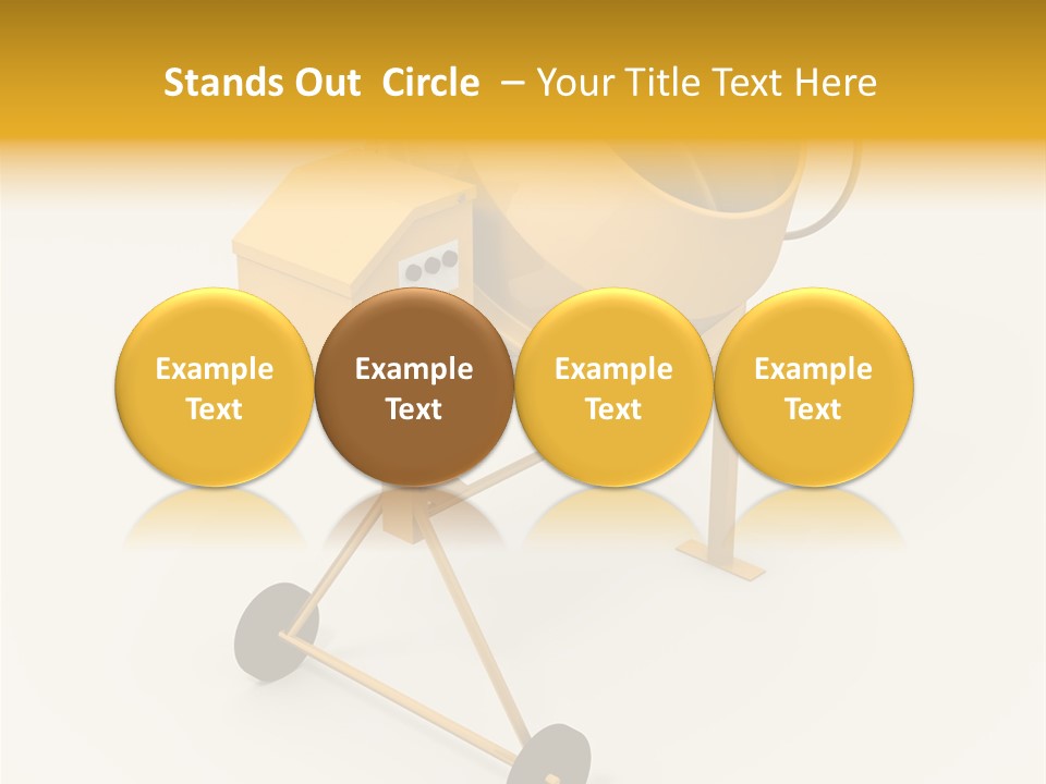 Equipment Render Mixer PowerPoint Template