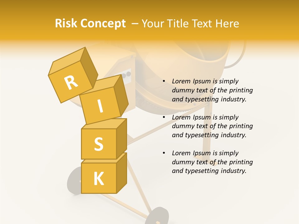 Equipment Render Mixer PowerPoint Template