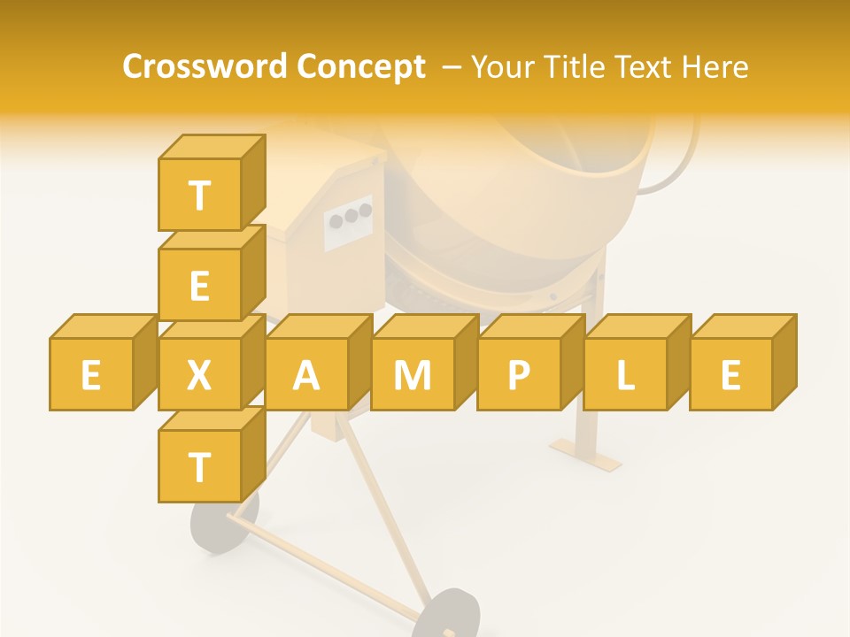 Equipment Render Mixer PowerPoint Template