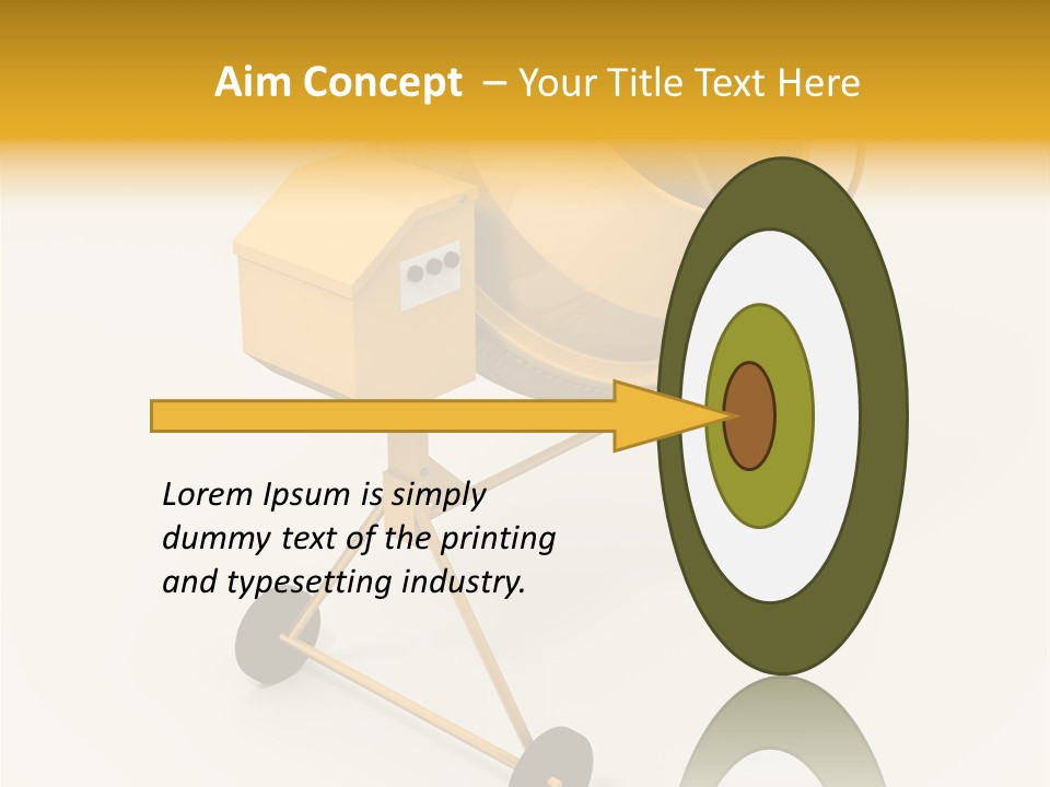 Equipment Render Mixer PowerPoint Template