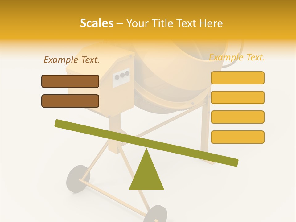 Equipment Render Mixer PowerPoint Template