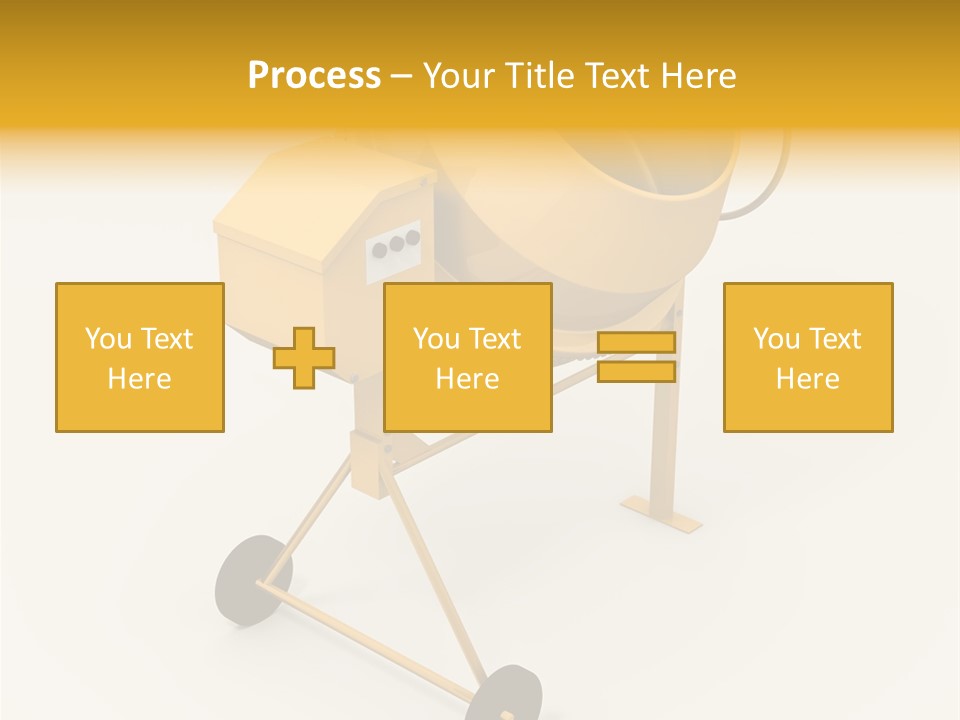Equipment Render Mixer PowerPoint Template