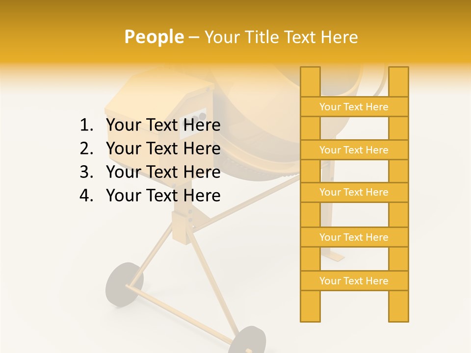 Equipment Render Mixer PowerPoint Template