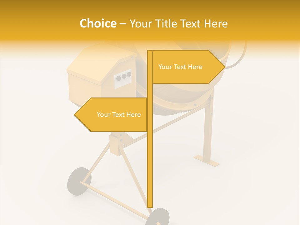 Equipment Render Mixer PowerPoint Template