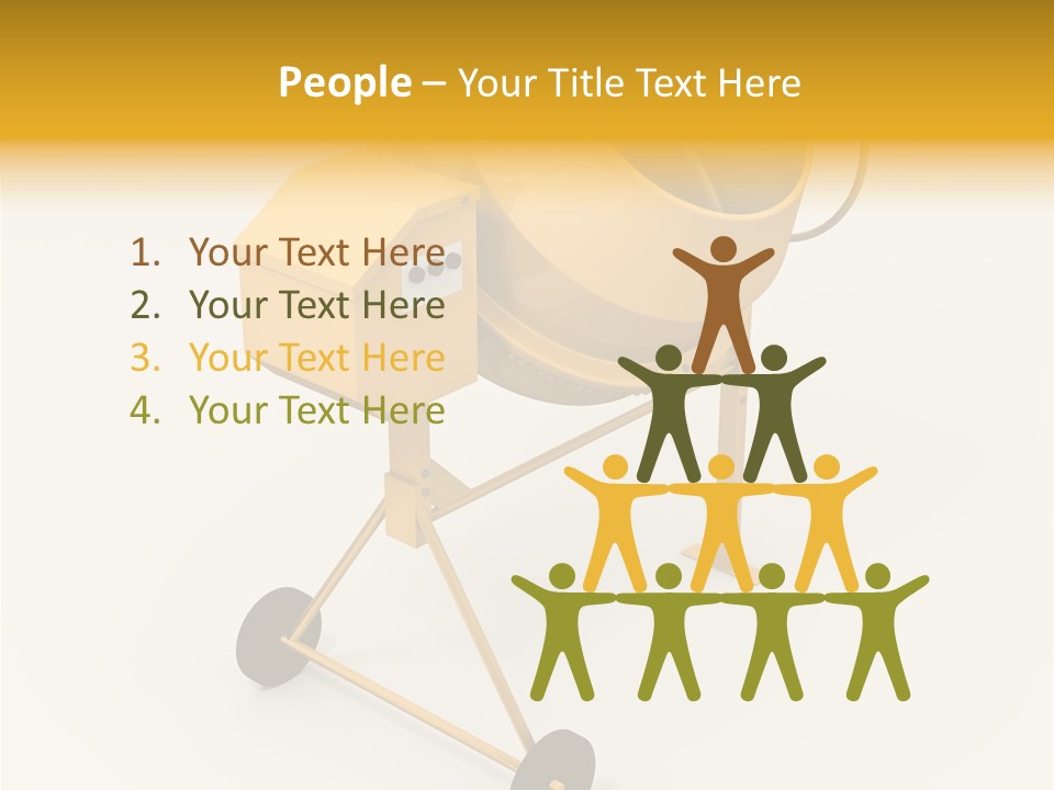 Equipment Render Mixer PowerPoint Template