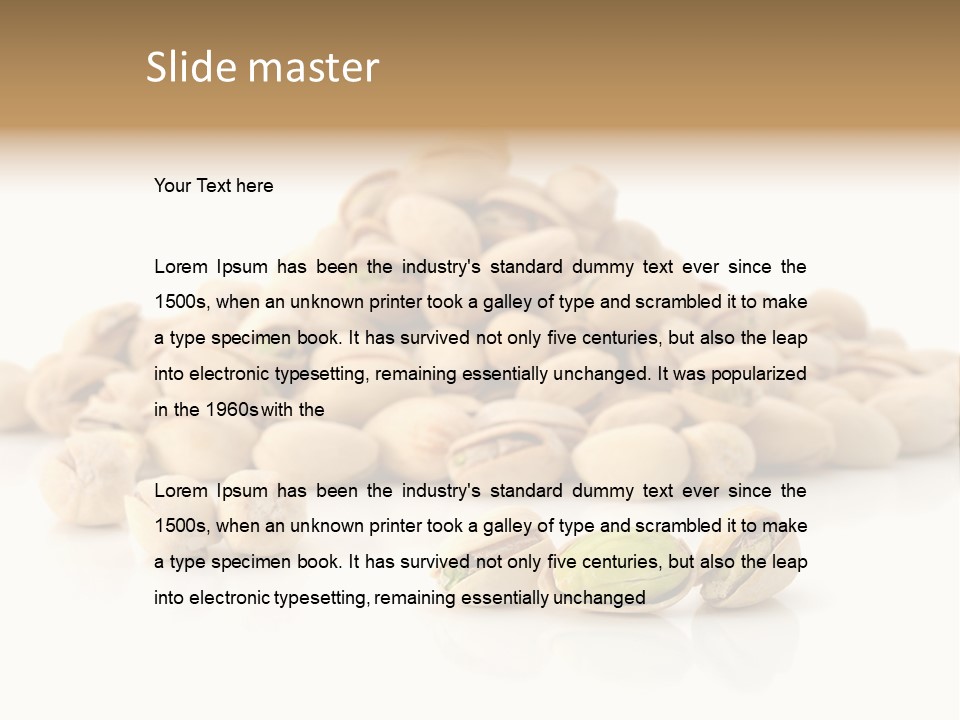 Isolated Vegetarian White PowerPoint Template