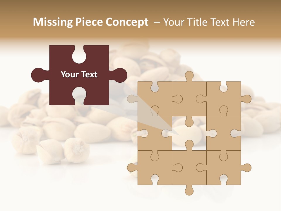 Isolated Vegetarian White PowerPoint Template