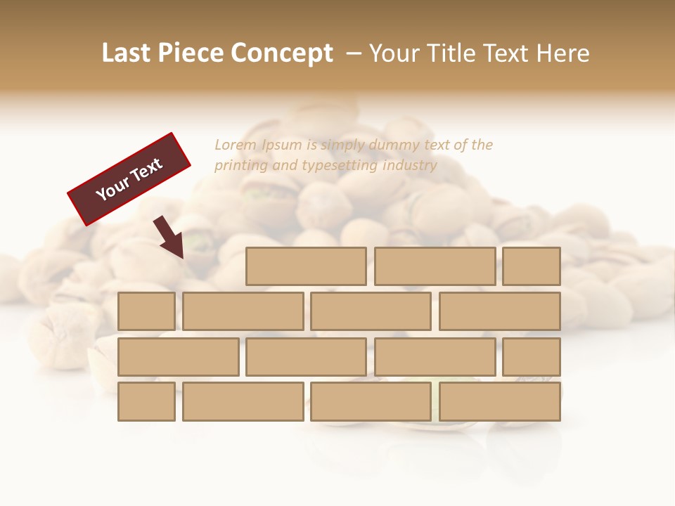 Isolated Vegetarian White PowerPoint Template