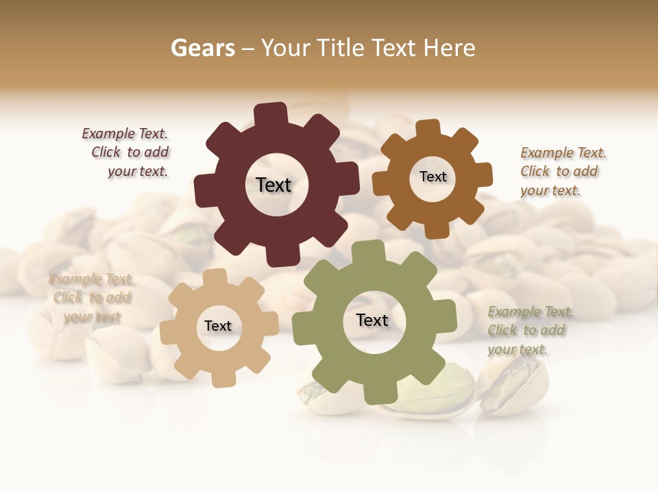 Isolated Vegetarian White PowerPoint Template