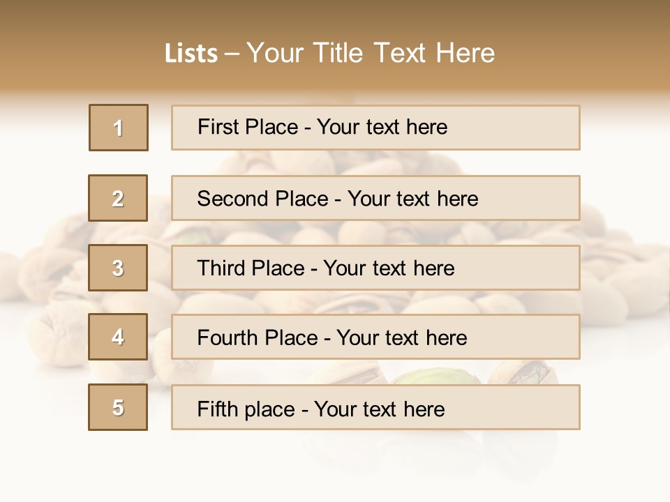 Isolated Vegetarian White PowerPoint Template