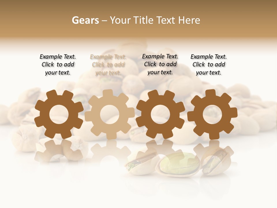 Isolated Vegetarian White PowerPoint Template