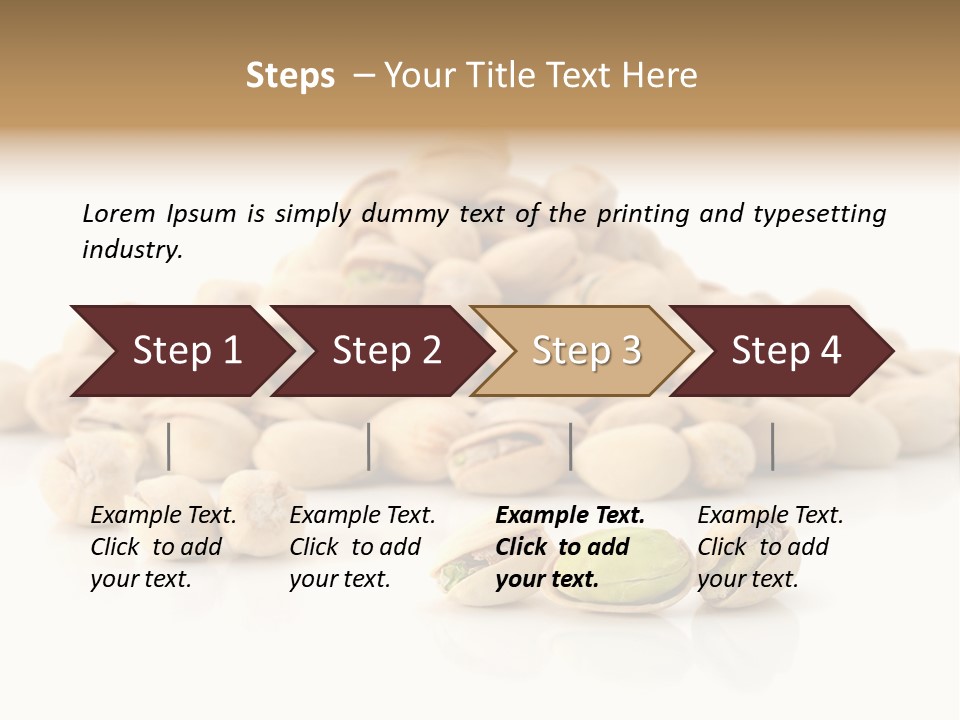 Isolated Vegetarian White PowerPoint Template