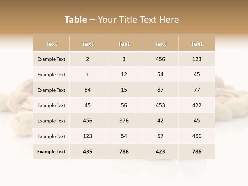 Isolated Vegetarian White PowerPoint Template