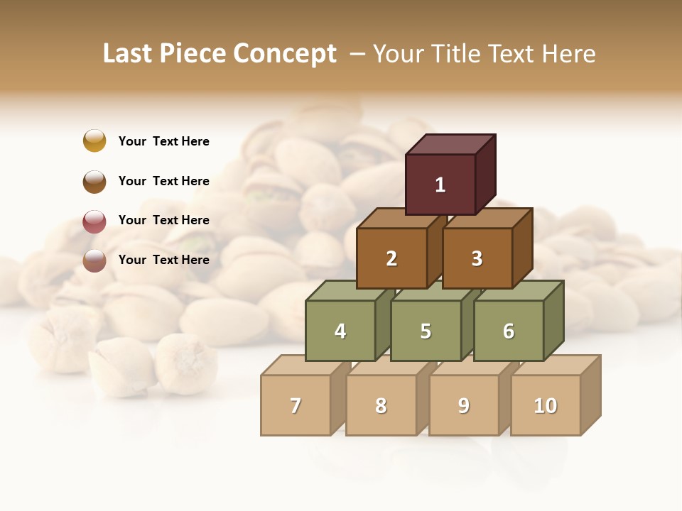 Isolated Vegetarian White PowerPoint Template