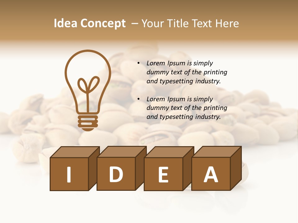 Isolated Vegetarian White PowerPoint Template