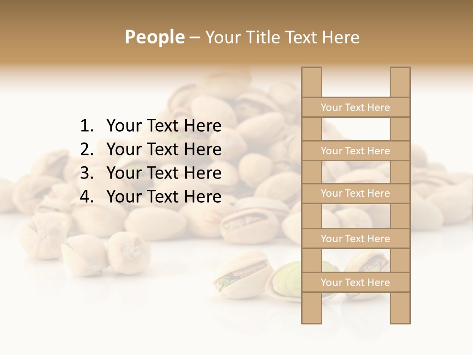 Isolated Vegetarian White PowerPoint Template