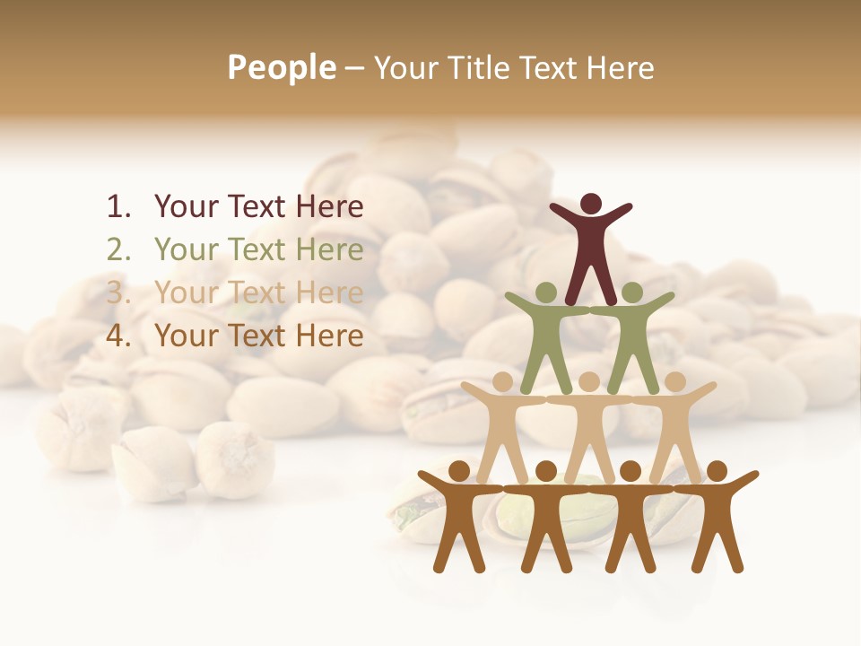 Isolated Vegetarian White PowerPoint Template