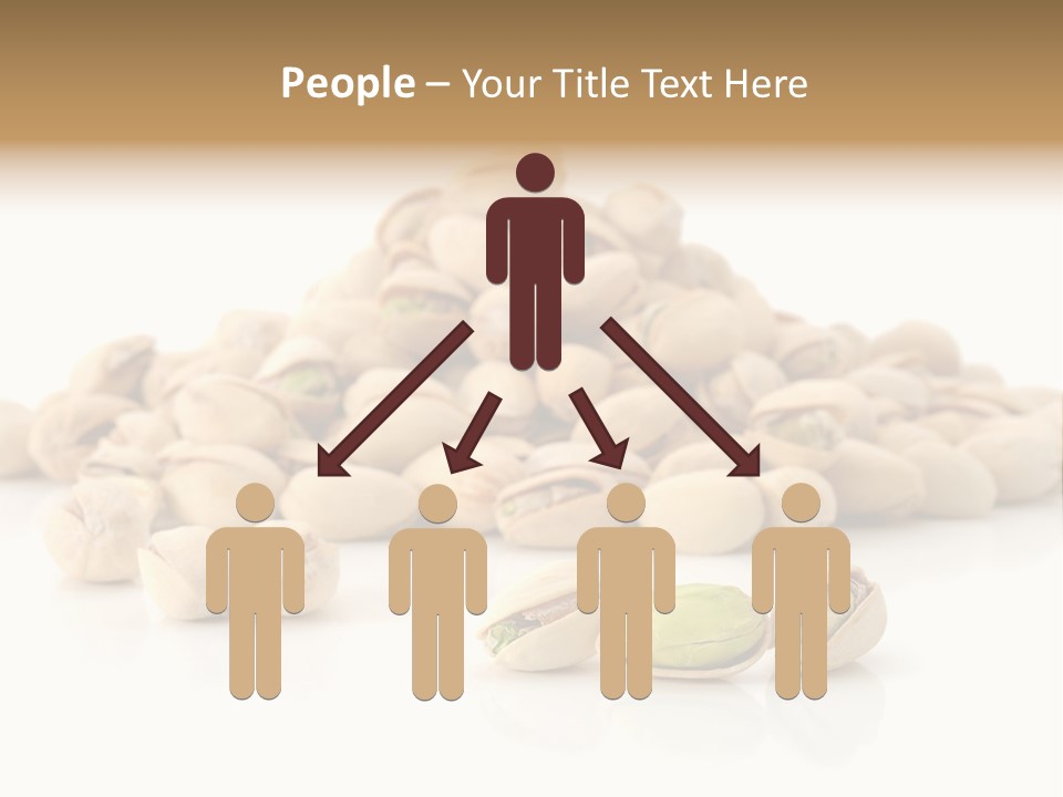 Isolated Vegetarian White PowerPoint Template