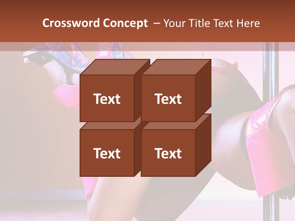 Sexual Lingerie Body PowerPoint Template