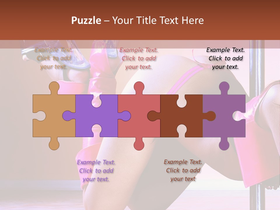 Sexual Lingerie Body PowerPoint Template
