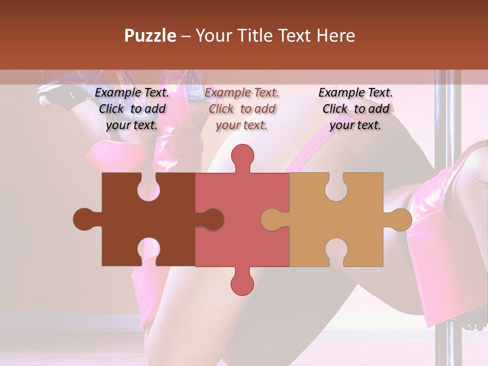 Sexual Lingerie Body PowerPoint Template