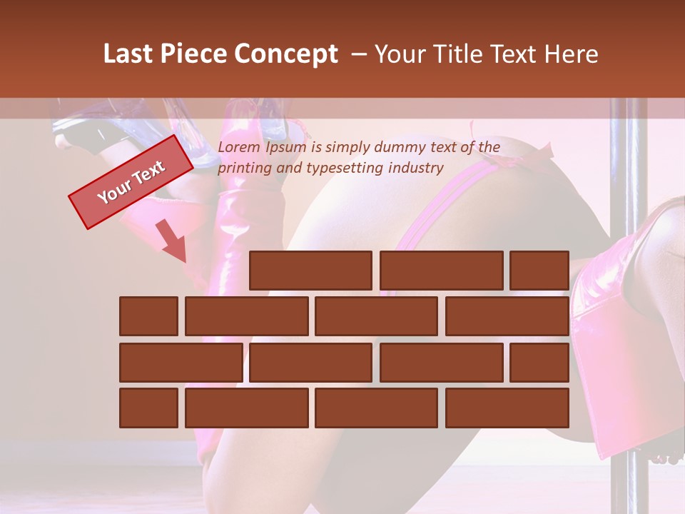 Sexual Lingerie Body PowerPoint Template