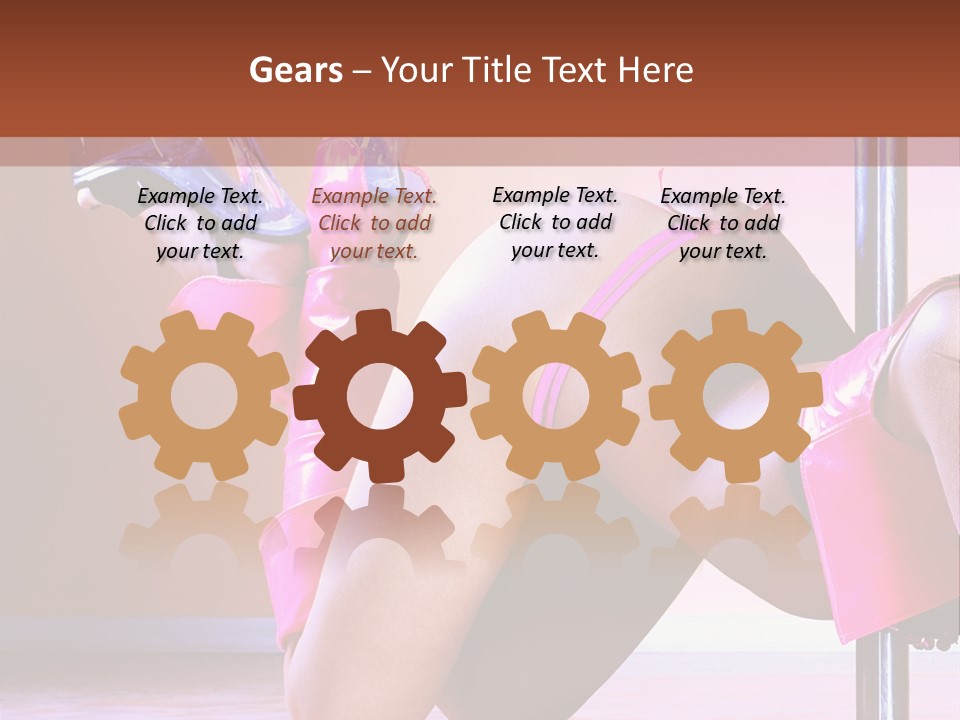 Sexual Lingerie Body PowerPoint Template