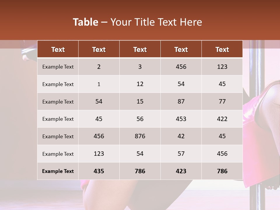 Sexual Lingerie Body PowerPoint Template