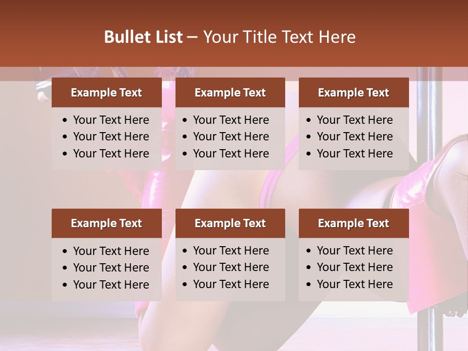 Sexual Lingerie Body PowerPoint Template