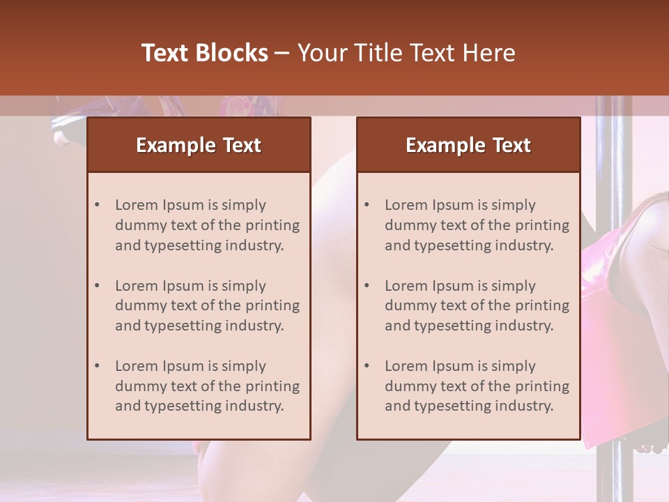 Sexual Lingerie Body PowerPoint Template