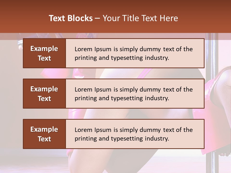 Sexual Lingerie Body PowerPoint Template