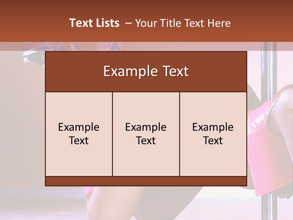 Sexual Lingerie Body PowerPoint Template