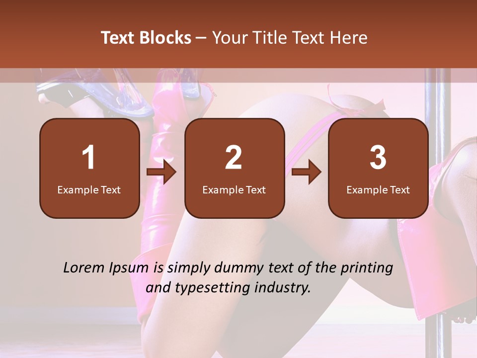 Sexual Lingerie Body PowerPoint Template