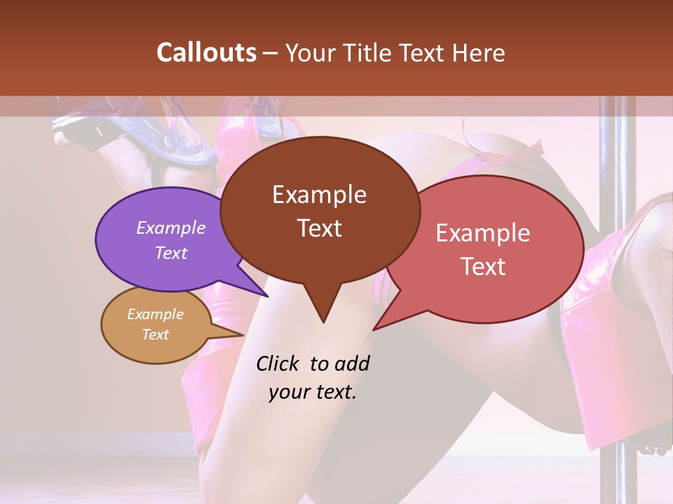 Sexual Lingerie Body PowerPoint Template