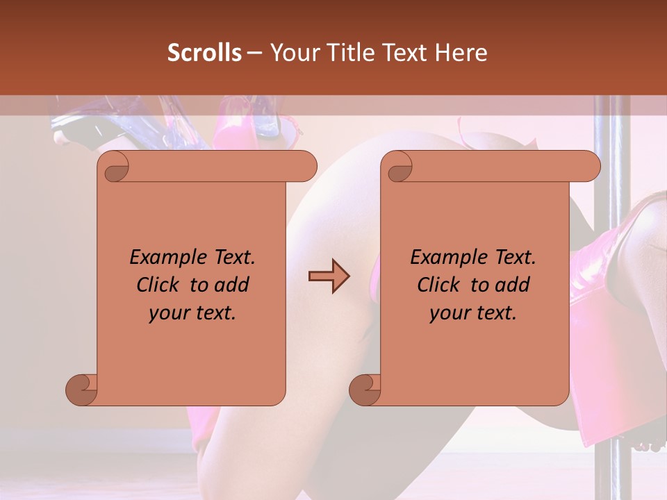 Sexual Lingerie Body PowerPoint Template