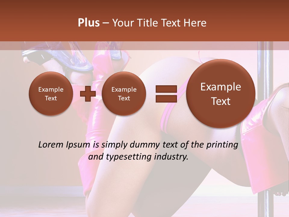 Sexual Lingerie Body PowerPoint Template