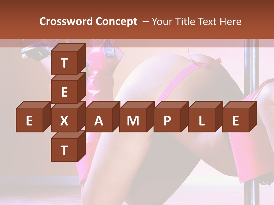 Sexual Lingerie Body PowerPoint Template