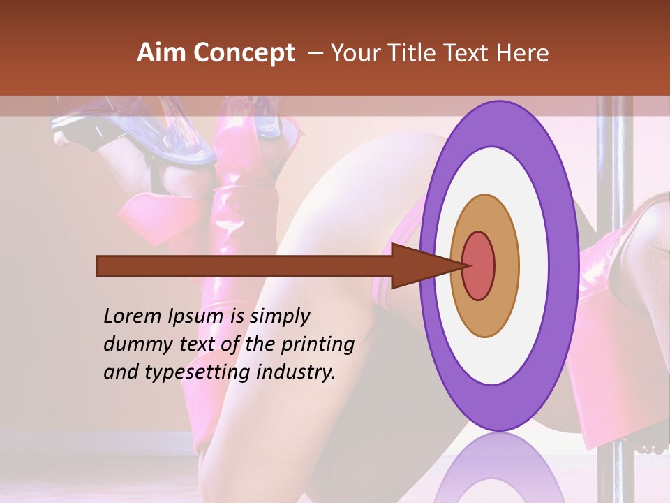 Sexual Lingerie Body PowerPoint Template