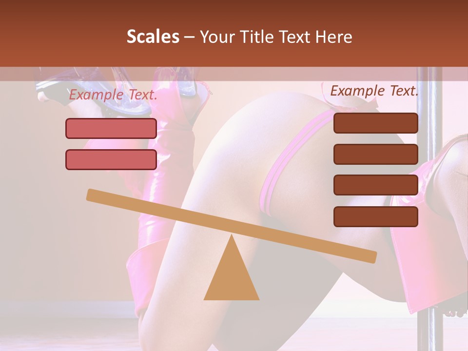 Sexual Lingerie Body PowerPoint Template