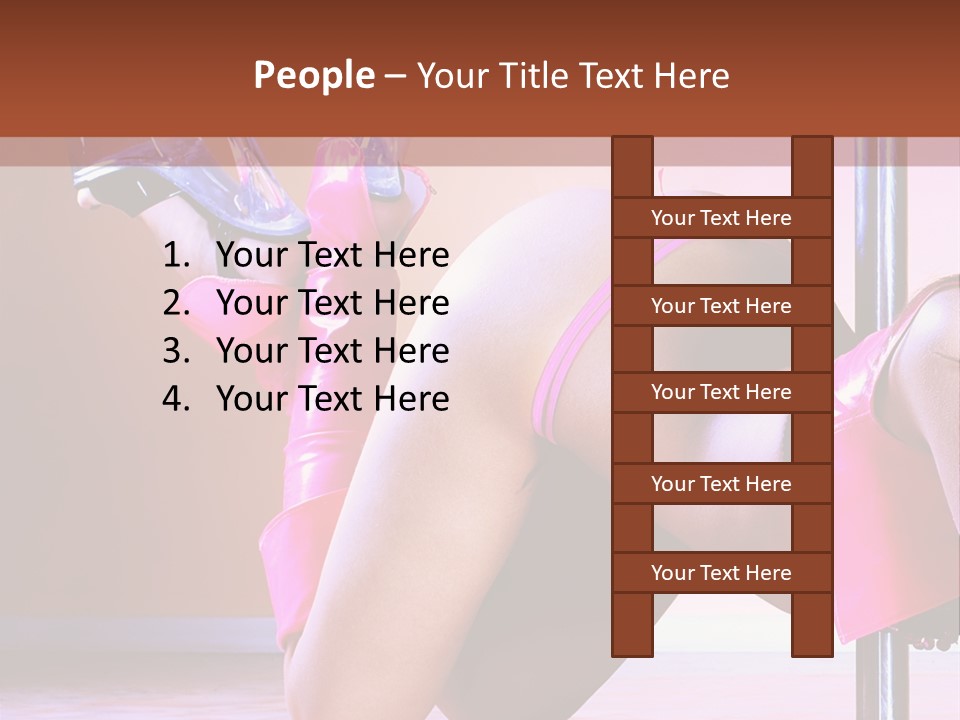 Sexual Lingerie Body PowerPoint Template